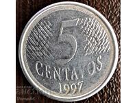 5 centavos 1997, Brazilia