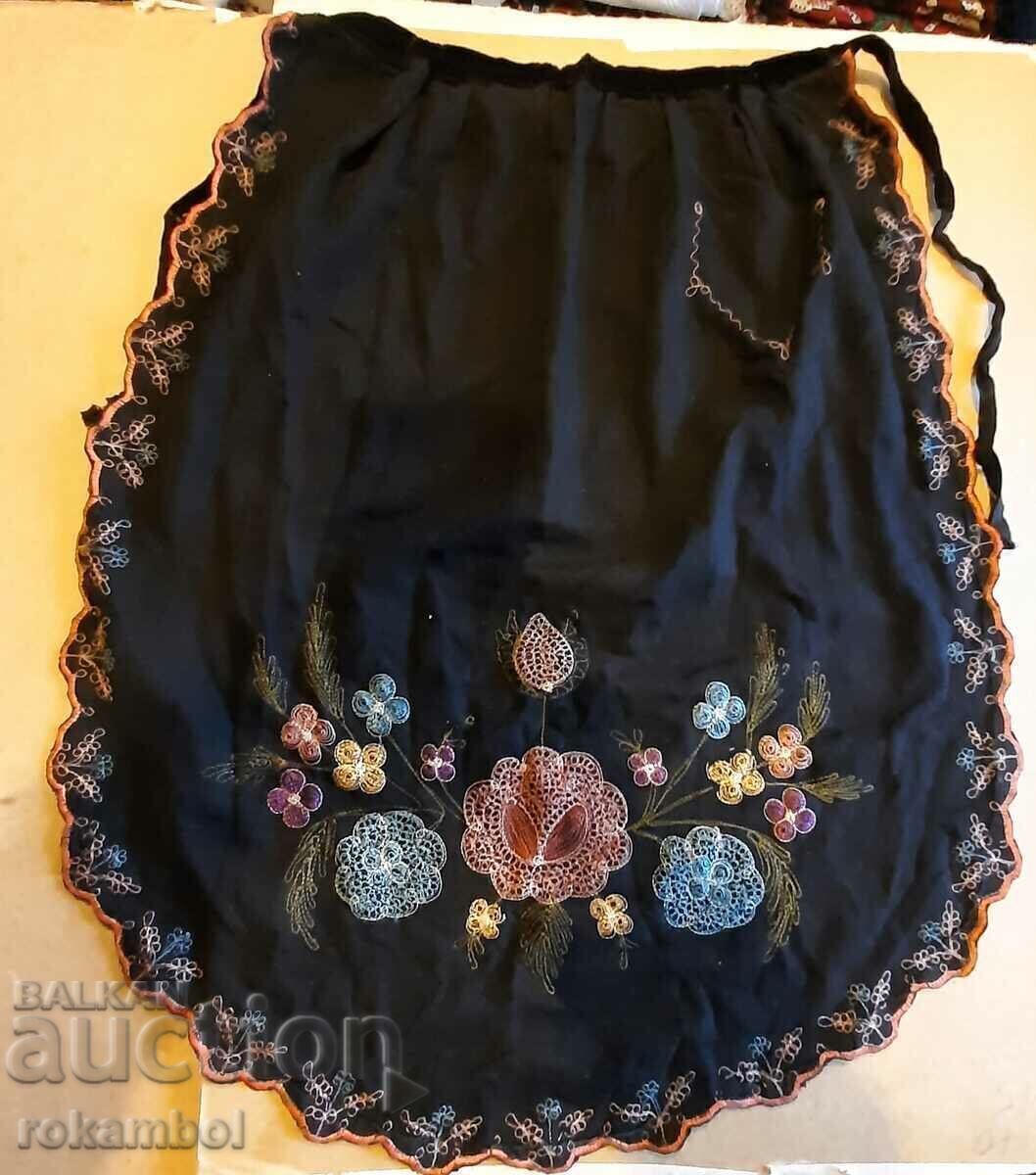 Authentic velvet embroidered Varna costume apron. - 6 Authentic velvet embroidered Varna costume apron. - 6