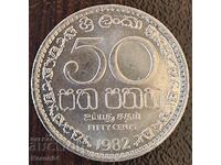 50 de cenți 1982, Sri Lanka