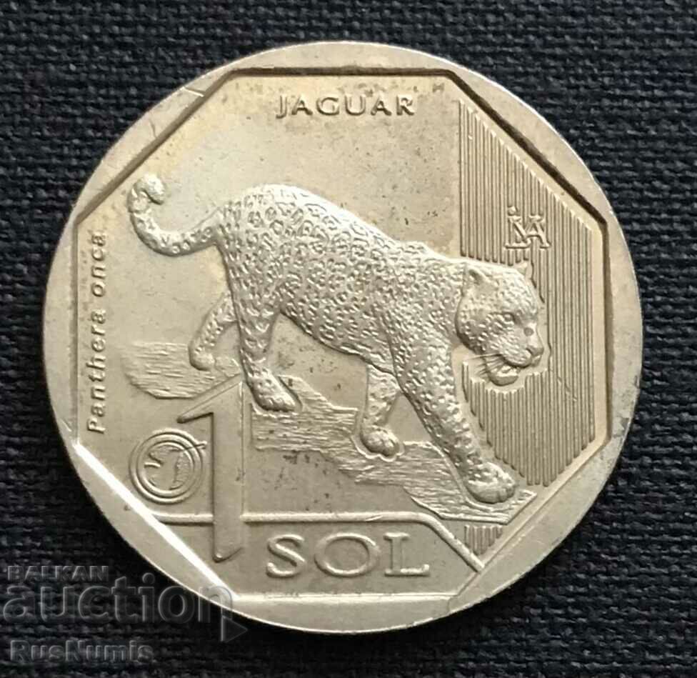 Peru. 1 salt 2018 Jaguar. UNC.