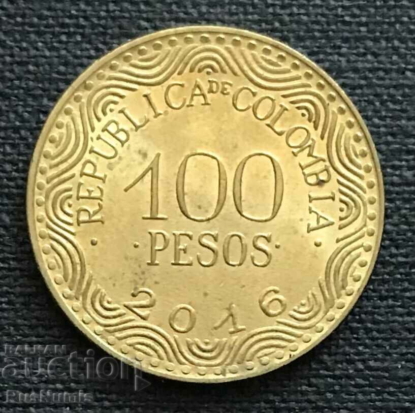 Columbia. 100 pesos 2016 UNC.