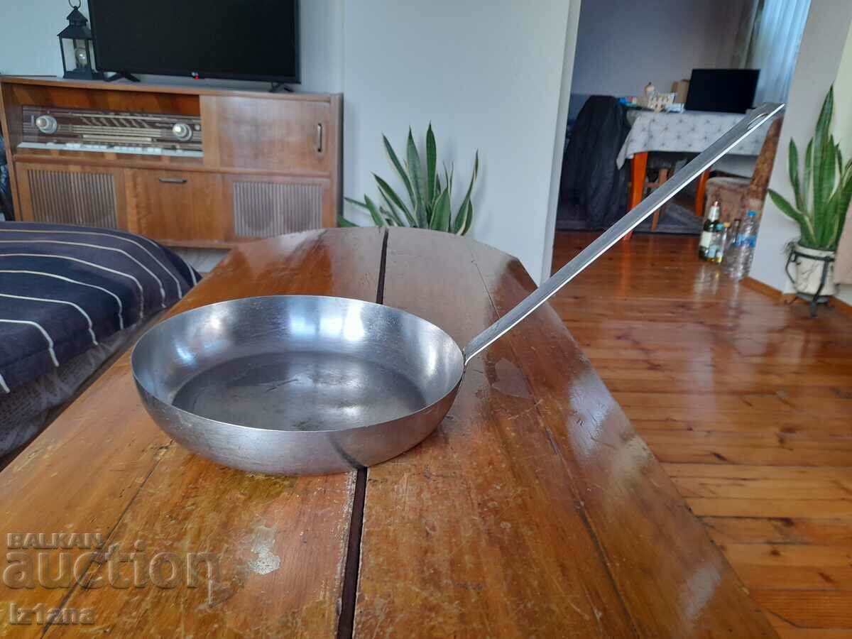 Old stainless pan, stainless steel