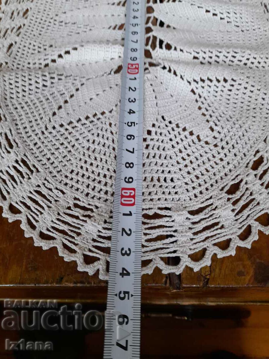 Auction Old knitted tablecloth Auction Old knitted tablecloth