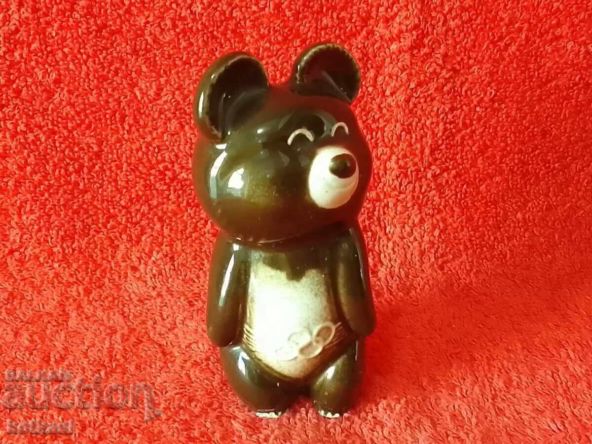 Παλιά φιγούρα από πορσελάνη Misha Bear Olympiad Moscow 80 - 7 Παλιά φιγούρα από πορσελάνη Misha Bear Olympiad Moscow 80 - 7