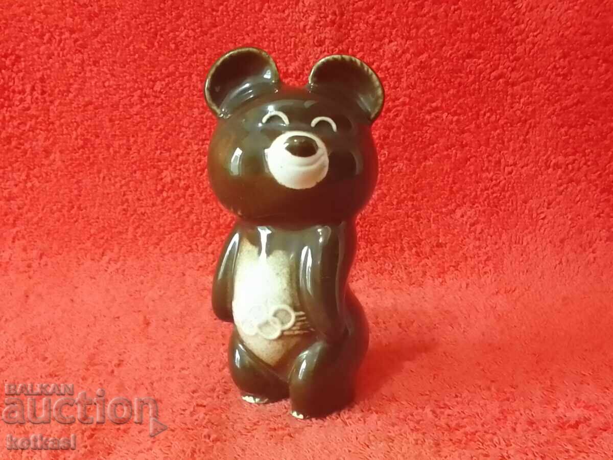 Old porcelain figure Misha Bear Olympiad Moscow 80