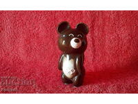 Veche figurină din porțelan Misha Bear Olimpiada Moscova 80