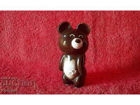 Veche figurină din porțelan Misha Bear Olimpiada Moscova 80