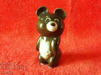 Veche figurină din porțelan Misha Bear Olimpiada Moscova 80