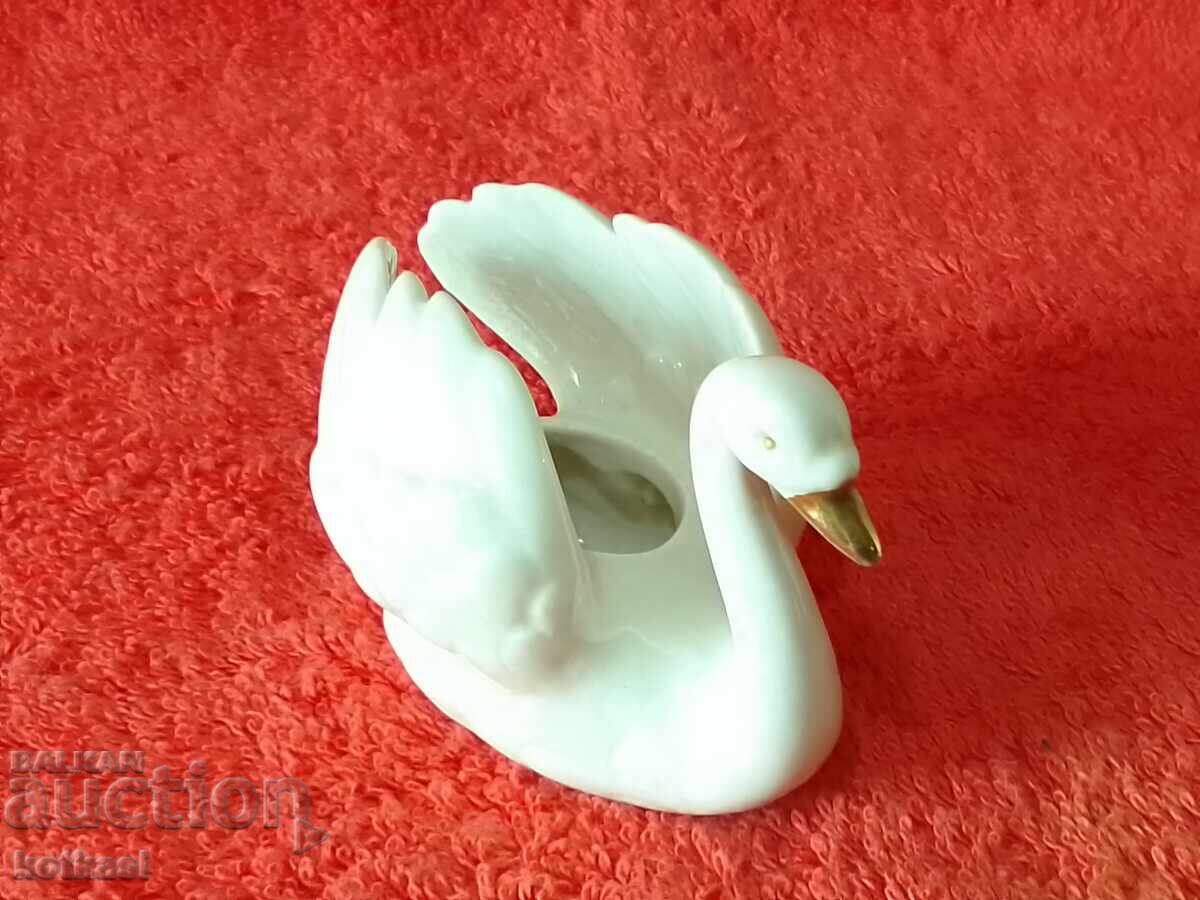 Old Goebel Germany porcelain figure of a Swan - 7 Old Goebel Germany porcelain figure of a Swan - 7