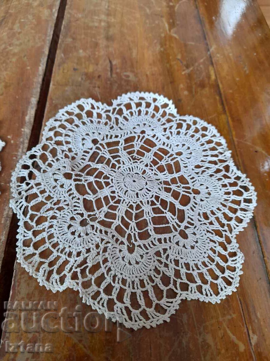 Auction Old knitted tablecloth Auction Old knitted tablecloth