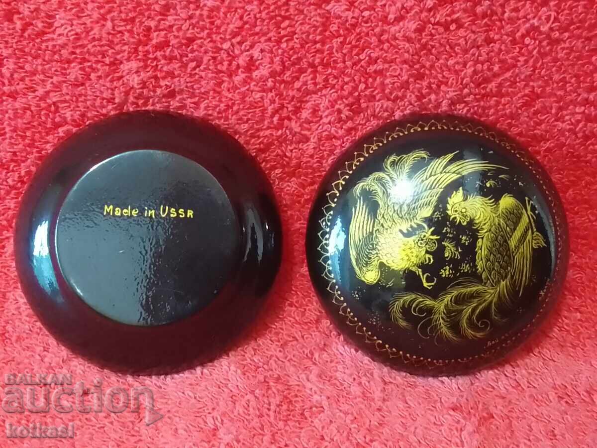 Old box of papier-mâché drawing Cockfight by Holly Tosheva - 5 Old box of papier-mâché drawing Cockfight by Holly Tosheva - 5