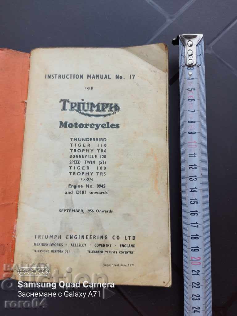 TRIUMPH - TECHNICAL MANUAL with price 63.00 BGN | € 32.21 TRIUMPH - TECHNICAL MANUAL with price 63.00 BGN | € 32.21