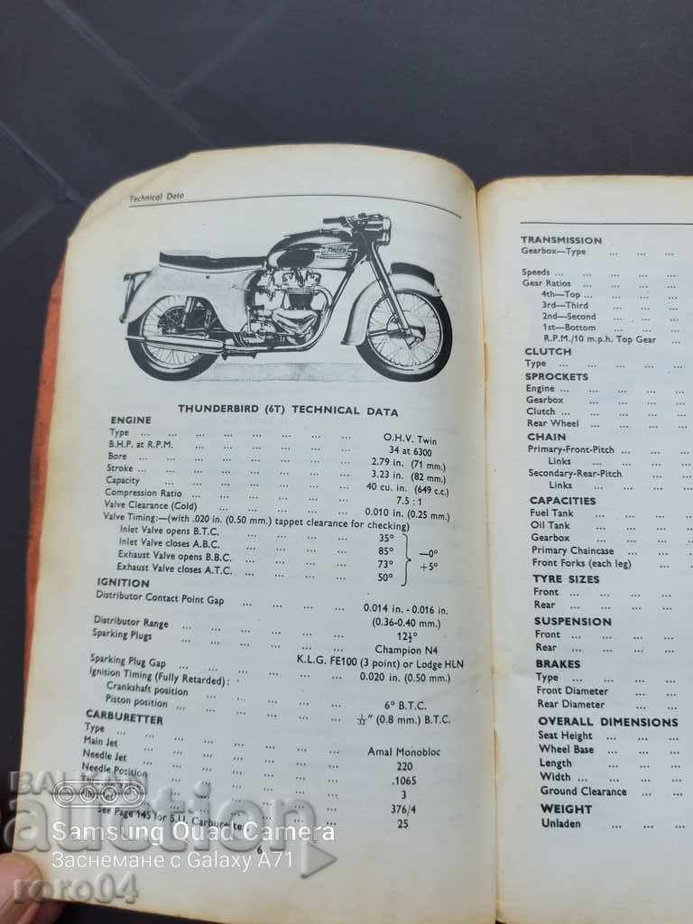Auction TRIUMPH - TECHNICAL MANUAL Auction TRIUMPH - TECHNICAL MANUAL