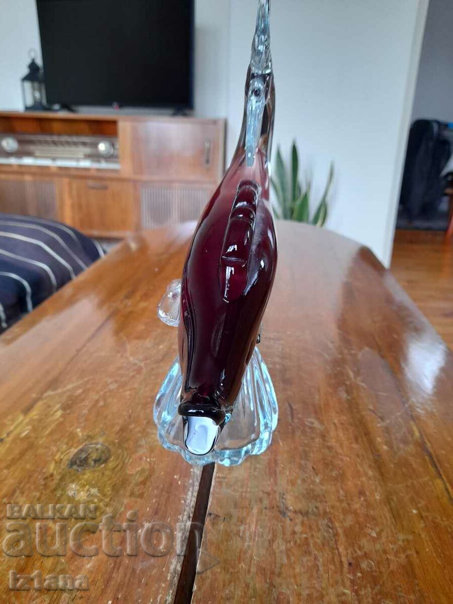Glass figure, figurine, fish with price 40.00 BGN | € 20.45