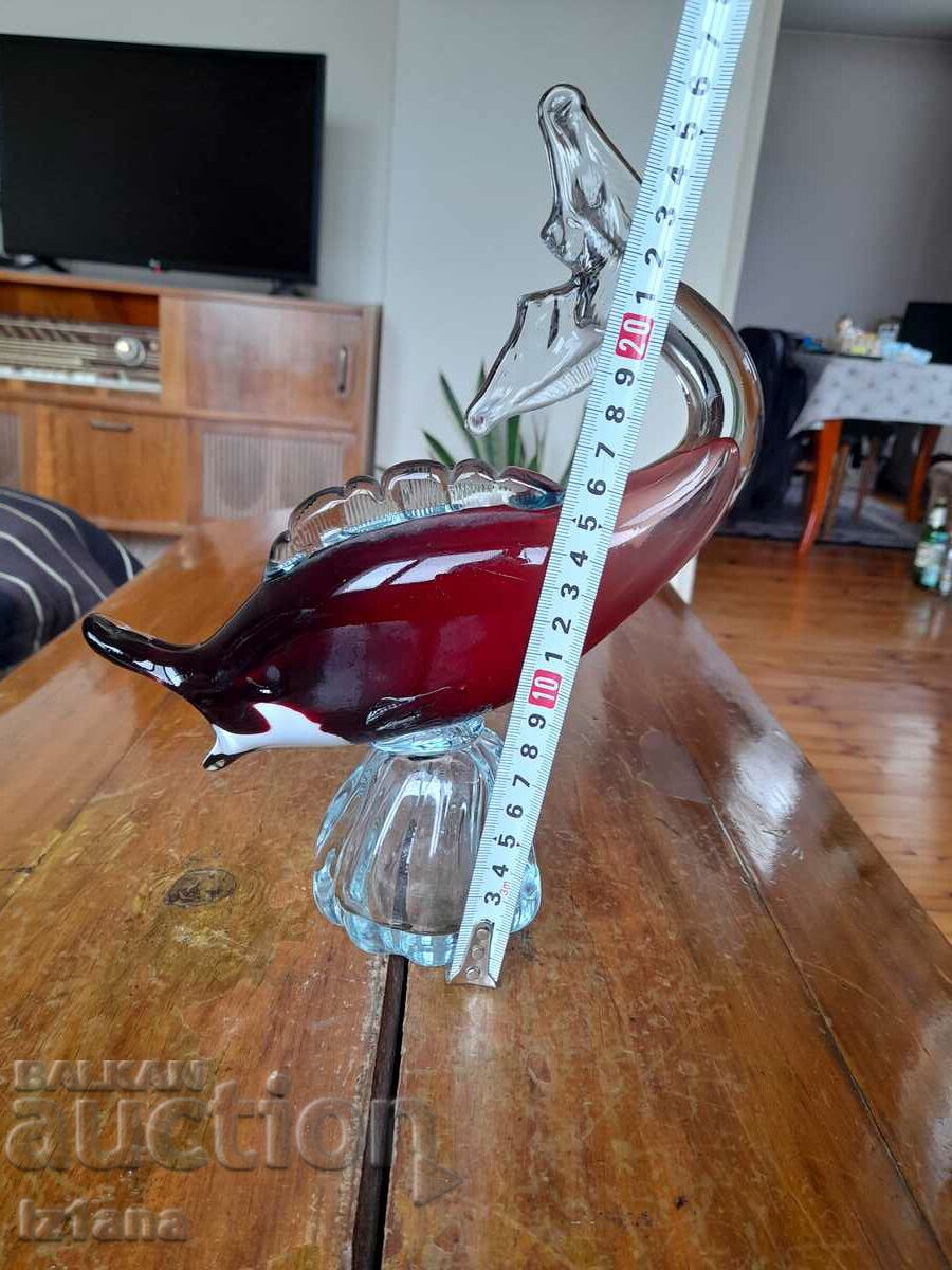 Glass figure, figurine, fish - 6