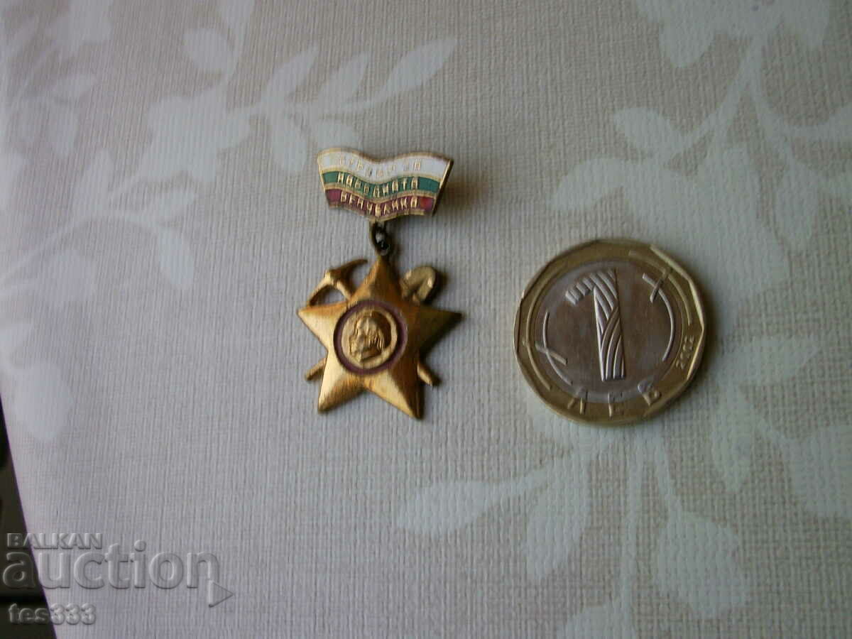 Значка Строим за народната република с цена € 0.51 | 1.00 лв.