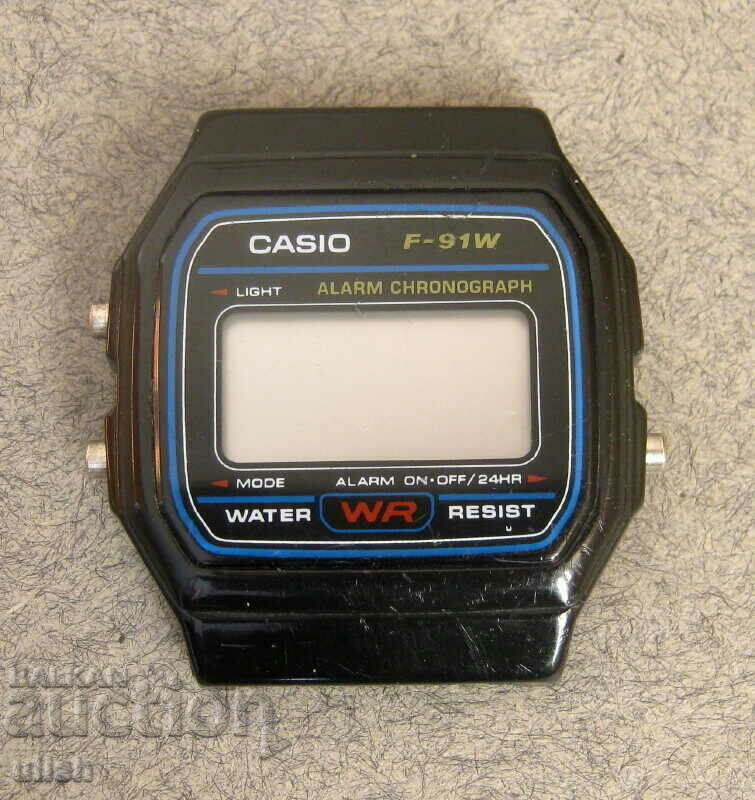 Ρολόι χειρός LCD χρονογράφος συναγερμού Casio F-91V
