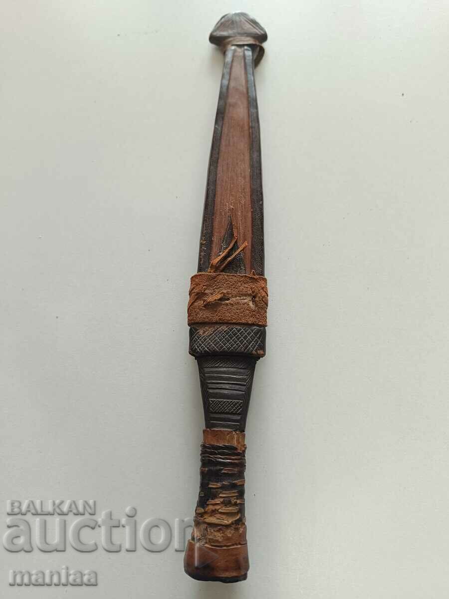 Pumnal vechi african forjat 32 cm - 7 Pumnal vechi african forjat 32 cm - 7