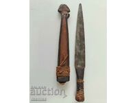 Old African forged dagger 32 cm