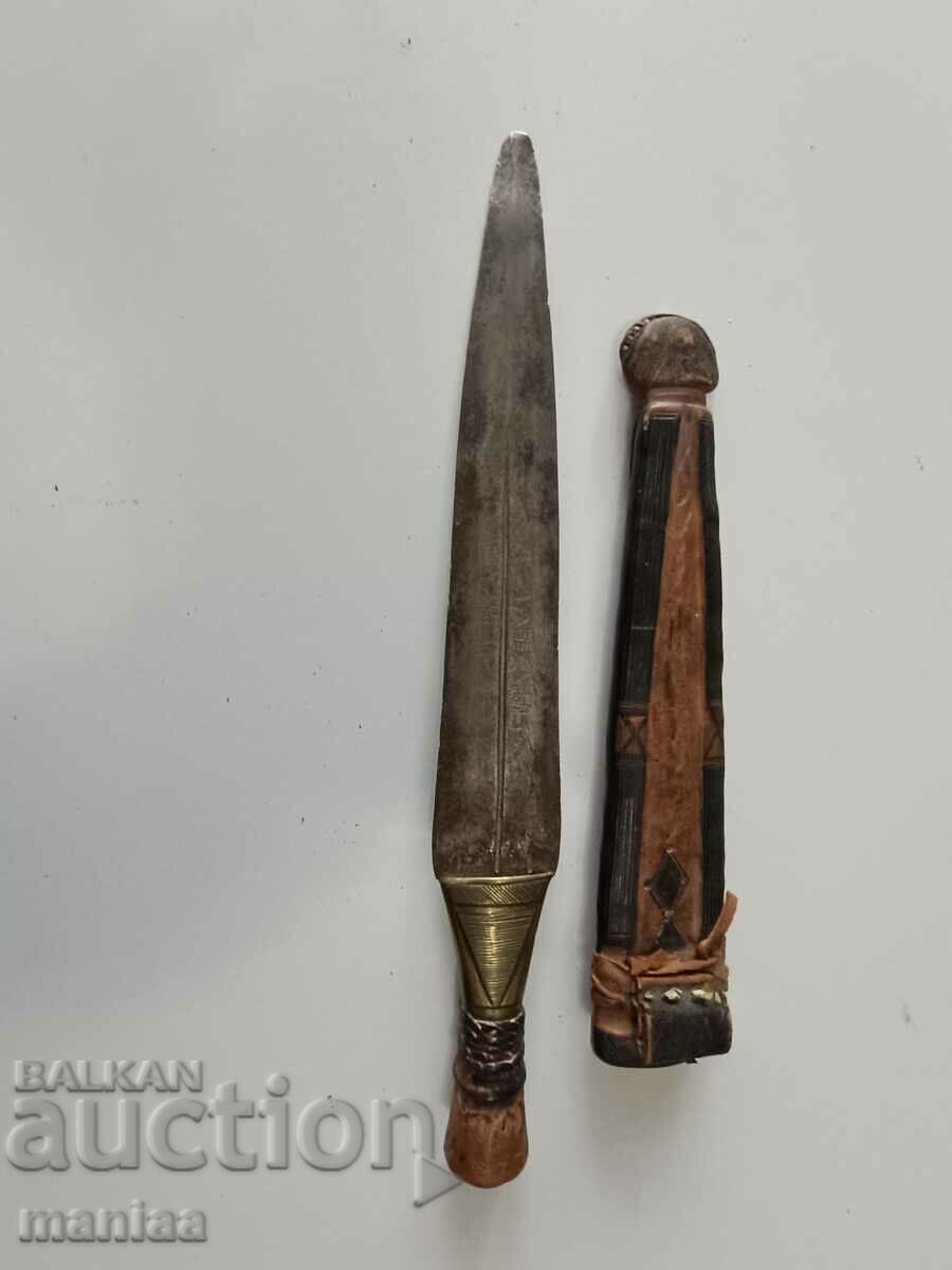 An old African dagger over 100 years old