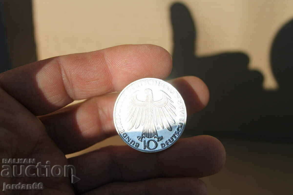 10 „Deutsche mark” 1972 an cu preț 28.00 BGN | € 14.32