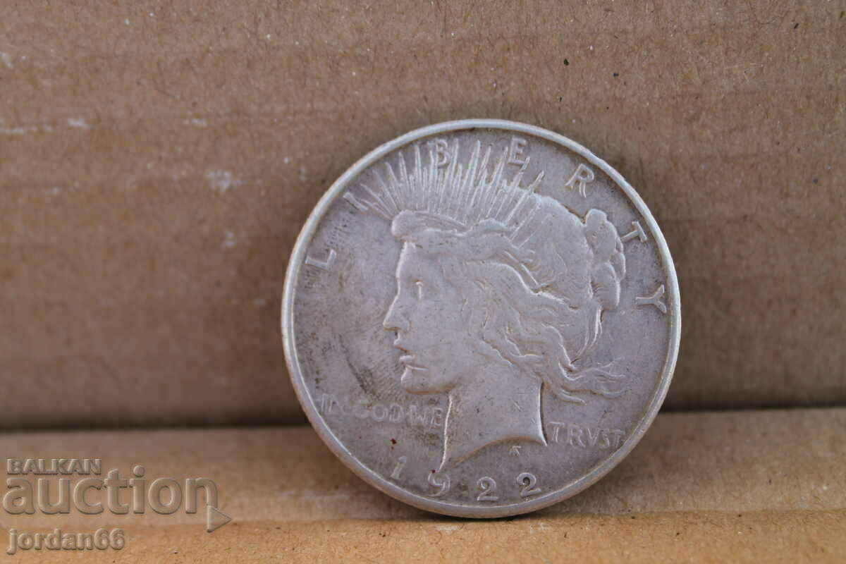 DOLLAR 1922 year with price 110.00 BGN | € 56.24