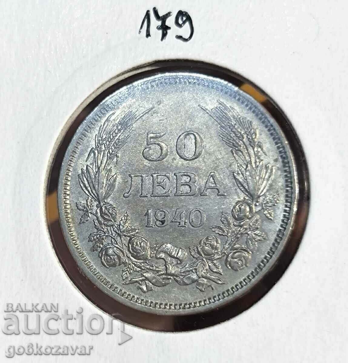 Bulgaria 50 BGN 1940 Moneda de top!