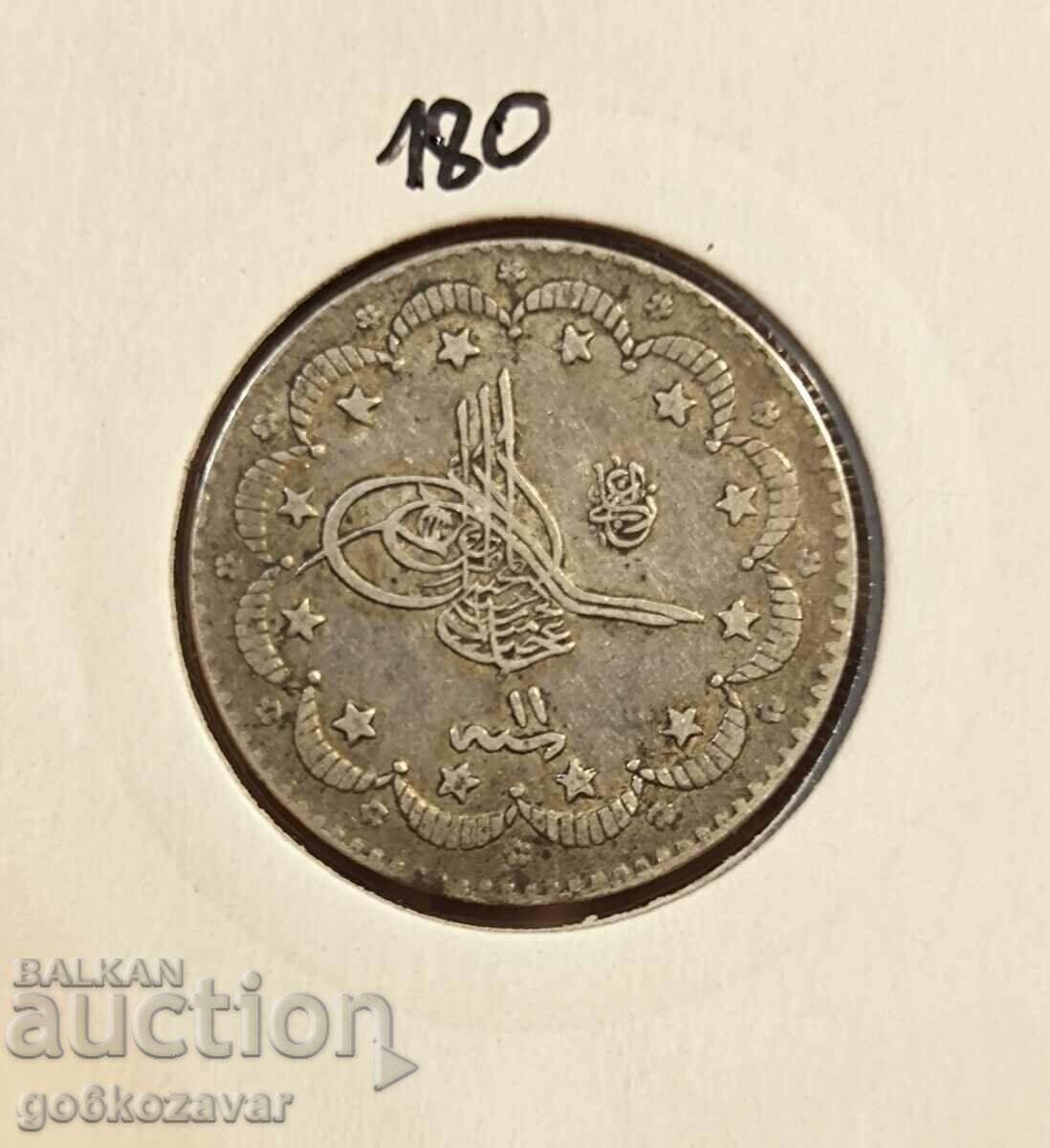 Ottoman Empire 5 kurusha 1293-1876 Silver digit 11 quality