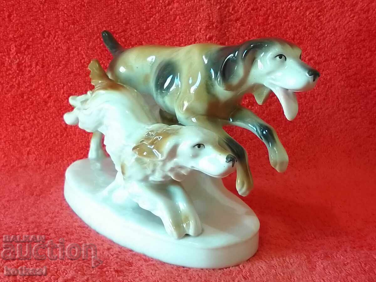 Old porcelain 1930 Two Dogs Germany Carl Scheidig with price 195.50 BGN | € 99.96 Old porcelain 1930 Two Dogs Germany Carl Scheidig with price 195.50 BGN | € 99.96