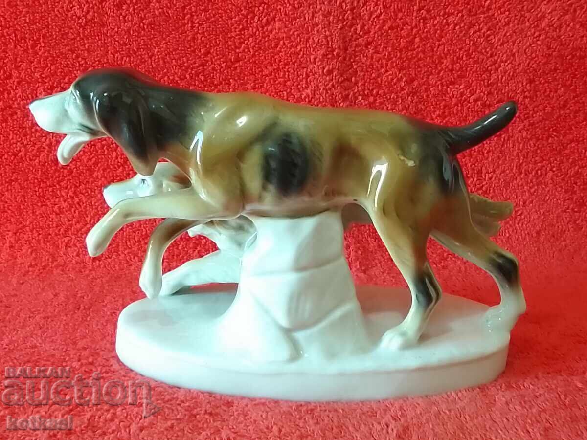 Delivery of Old porcelain 1930 Two Dogs Germany Carl Scheidig Delivery of Old porcelain 1930 Two Dogs Germany Carl Scheidig