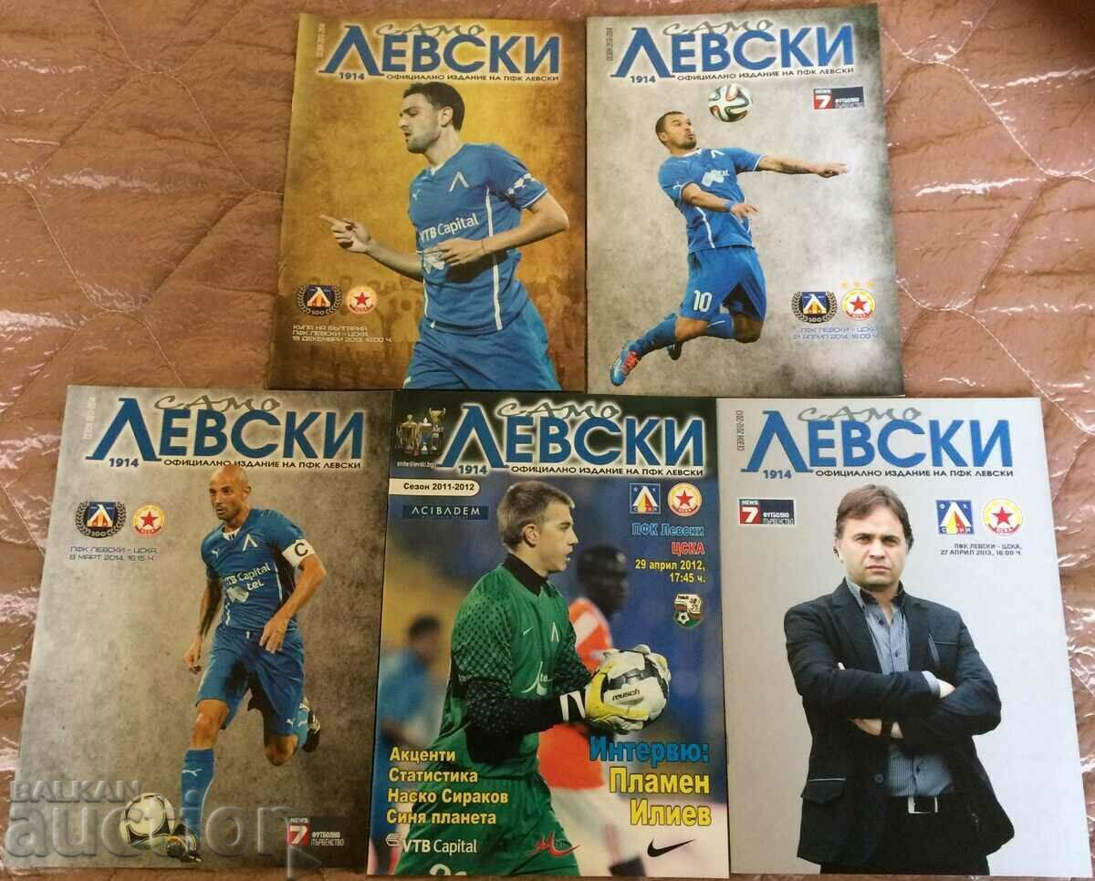 Program fotbal Levski-CSKA 5 piese 2012-2014
