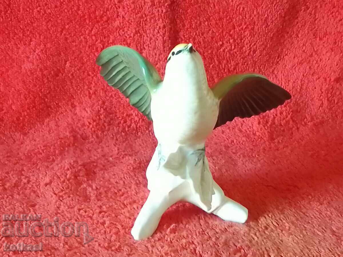 Παλιά πορσελάνινη φιγούρα Bird Sparrow Karl Ens Germany - 7