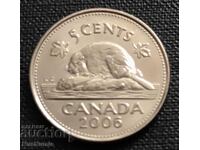 Канада. 5 цента 2006 г. UNC.