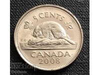 Canada. 5 cents 2008 UNC.
