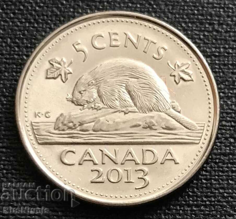 Canada. 5 cenți 2013 UNC.