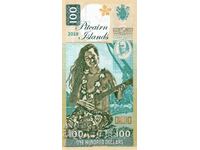 Pitcairn Islands, $100 private issue, 2017, Bounty, Polynesia