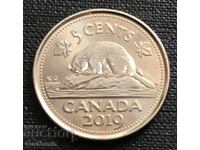 Καναδάς. 5 σεντς 2019 UNC.