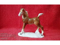 Old porcelain figure of a small Horse GDR GDR