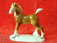 Old porcelain figure of a small Horse GDR GDR