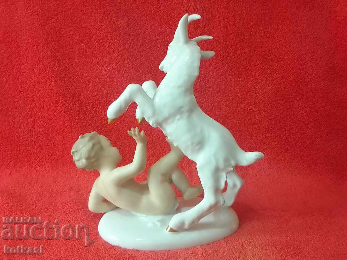 Old porcelain figure Kid Goat Yare Wilendorf - 5 Old porcelain figure Kid Goat Yare Wilendorf - 5