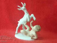 Old porcelain figure Kid Goat Yare Wilendorf