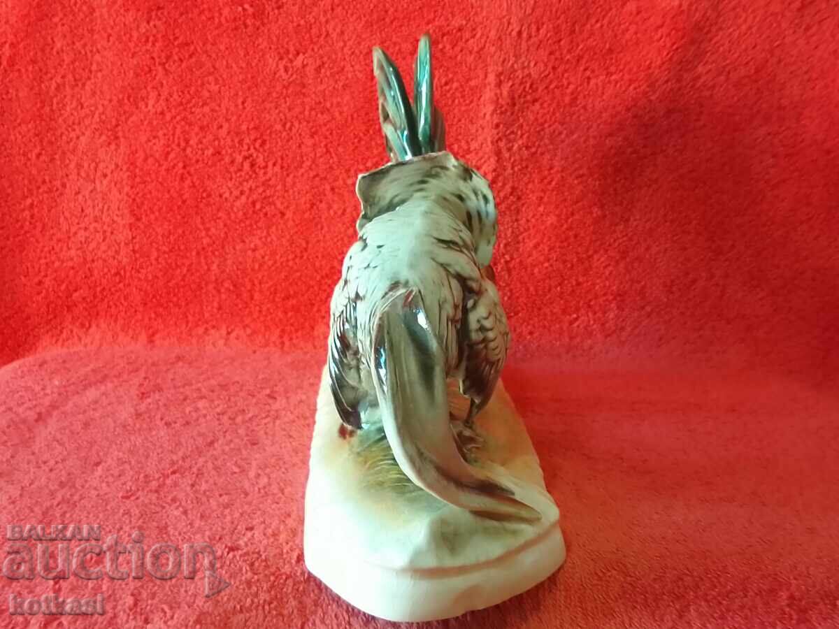 Delivery of Old porcelain figure Cockfight marked Delivery of Old porcelain figure Cockfight marked