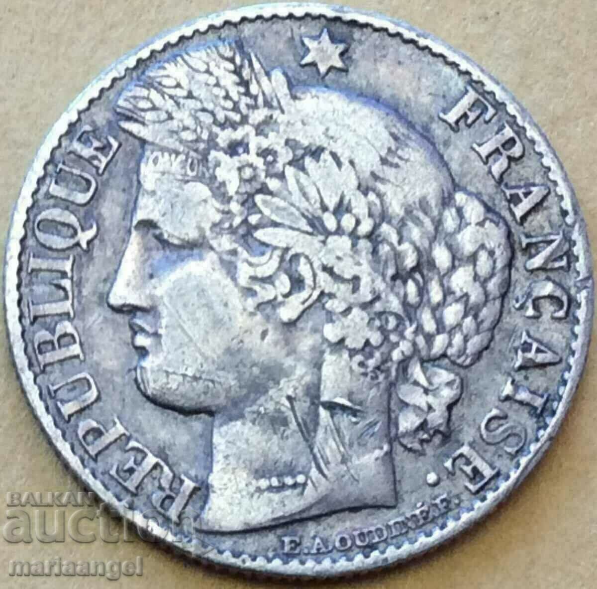 France 50 centimes 1894 silver - rare