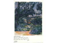Franța - Artă - Peisaj albastru (Reproducție) - Paul Cézanne