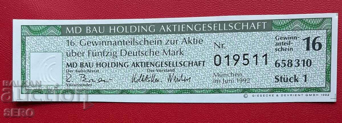 Γερμανία-Μόναχο-κουπόνι 1992-50 γραμματόσημα
