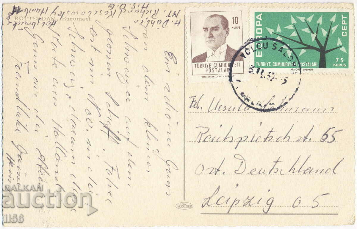 The Netherlands - Rotterdam - Euromast (television tower) - 1962 with price 0.80 BGN | € 0.41 The Netherlands - Rotterdam - Euromast (television tower) - 1962 with price 0.80 BGN | € 0.41