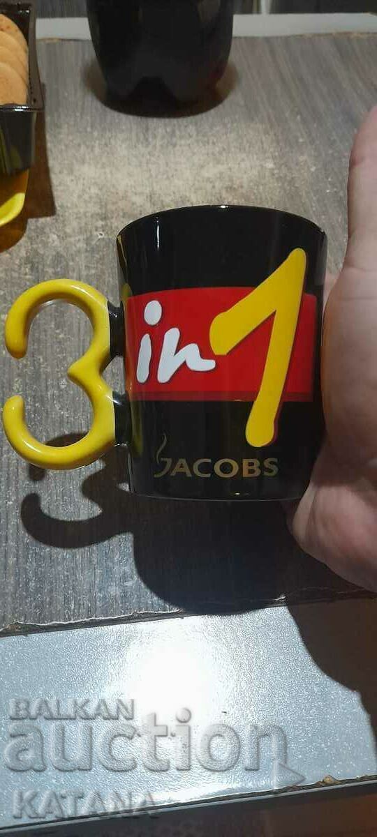 Чаша рекламна 3 в 1 jacobs НАМАЛЕНИЕ!!!