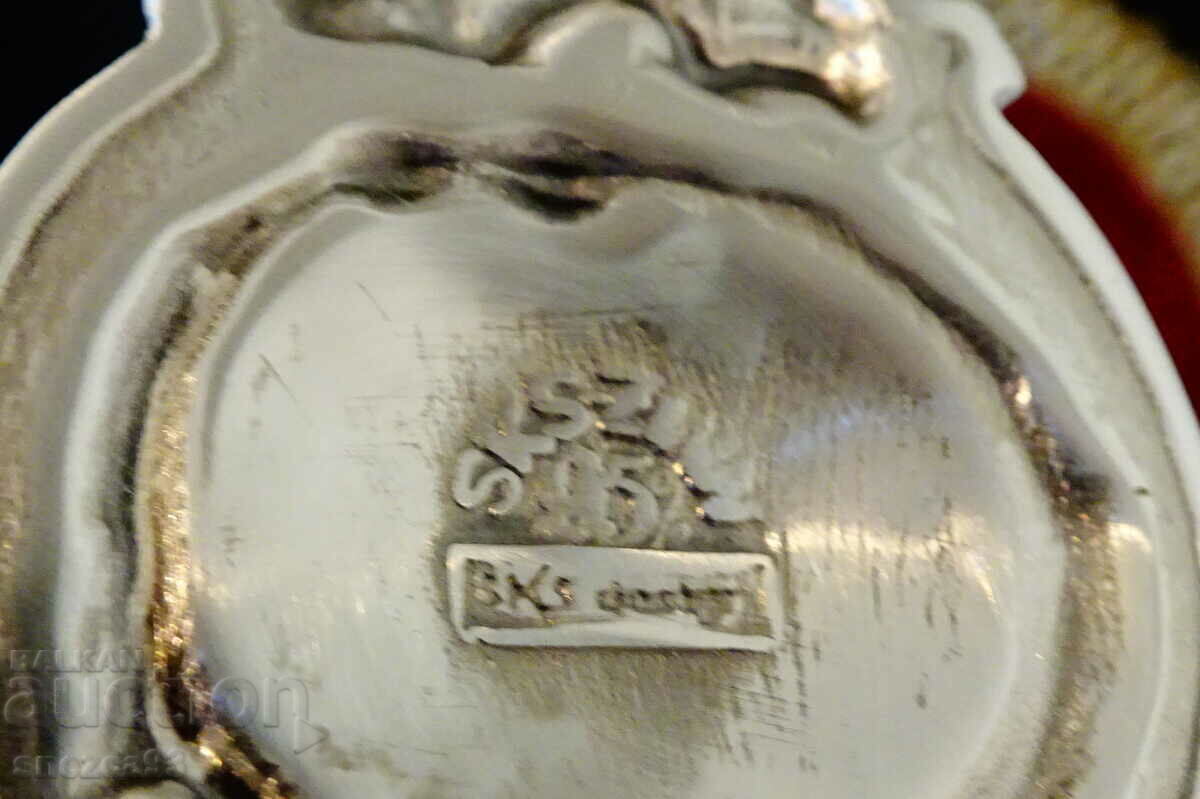 Pewter spoon, painting In front of the gate there is a linden tree, pewter wedding - 7 Pewter spoon, painting In front of the gate there is a linden tree, pewter wedding - 7