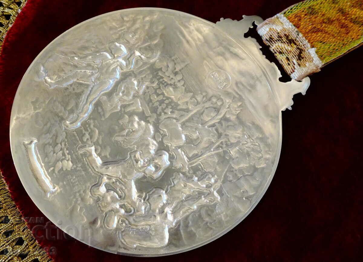 WMF plaque, medal, tin panel with relief picture Summer, Harvest. - 7 WMF plaque, medal, tin panel with relief picture Summer, Harvest. - 7