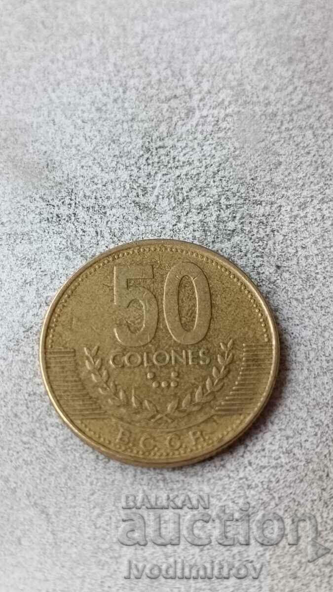 Costa Rica 50 colon 1999